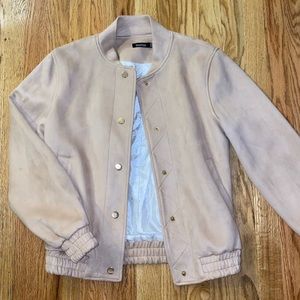 Soft Light Pink Bomber Jacket